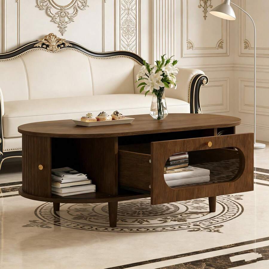 Coffee Tables - Walnut + MDF - View 1
