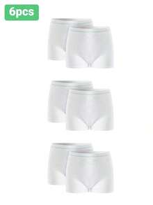 6pcs/Pack CARER Postpartum Recovery Underwear, Elastic Care Shorts, High Waist Disposable Maternity Panties - 白色 - 查看 8