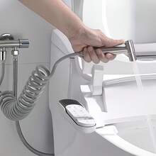 Bộ vòi sen cầm tay, vòi sen cầm tay áp lực cao, đầu vòi tự làm sạch, giúp việc vệ sinh phòng tắm dễ dàng hơn, mang lại môi trường phòng tắm sạch sẽ và gọn gàng. - nhiều màu - Xem 12