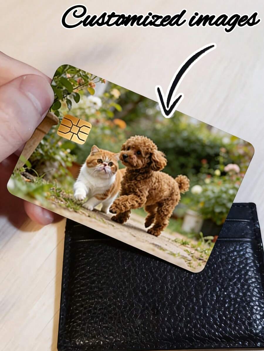 Customized Photo Stickers Card Skin, Credit Card Skin, Personalized Stickers, Credit Card Skin Stickers Credit Card Cover For Transportation, Key, Debit, Credit, Card Cover, Debit Card Cover Sticker For Debit, Graduation Gifts, Back-To-School Gifts - Multicolor - View 1