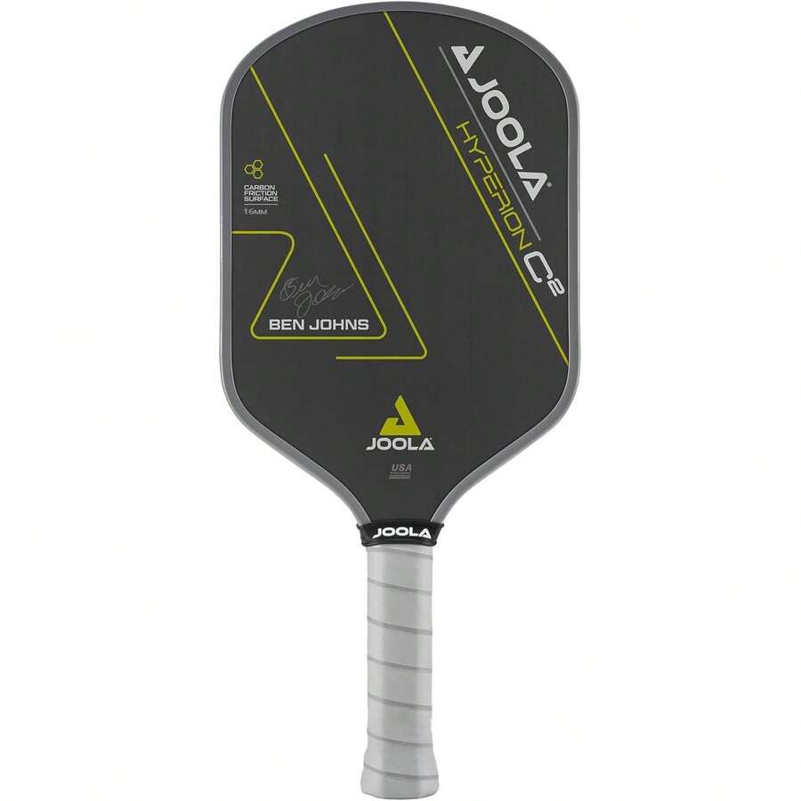 JOOLA Ben-Johns Pickleball Paddle, Featuring Charge Surface Technology For Enhanced Power And Feel - Full Carbon Fiber Wrap, Larger Sweet Spot - USAPA Certified - Yellow - View 1