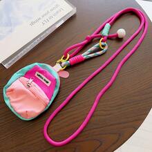 1pc Long Lanyard Phone Strap Card Key Chain Pendant Mini Bag Hanging Strap Necklace For Women - Multicolor - View 6