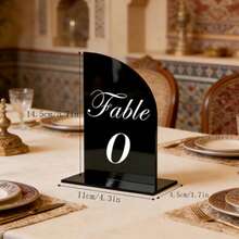 OUTANA Acrylic Detachable Table Number Plate, Minimalist Design, Suitable For Business Hotels, Birthday Parties, Restaurants, Meetings, Weddings, Exhibitions, Table Identification - BJ3063 - View 11