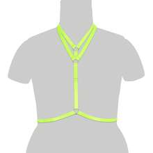 Gothic Style Cross Strap Chest Harness - A - View 17