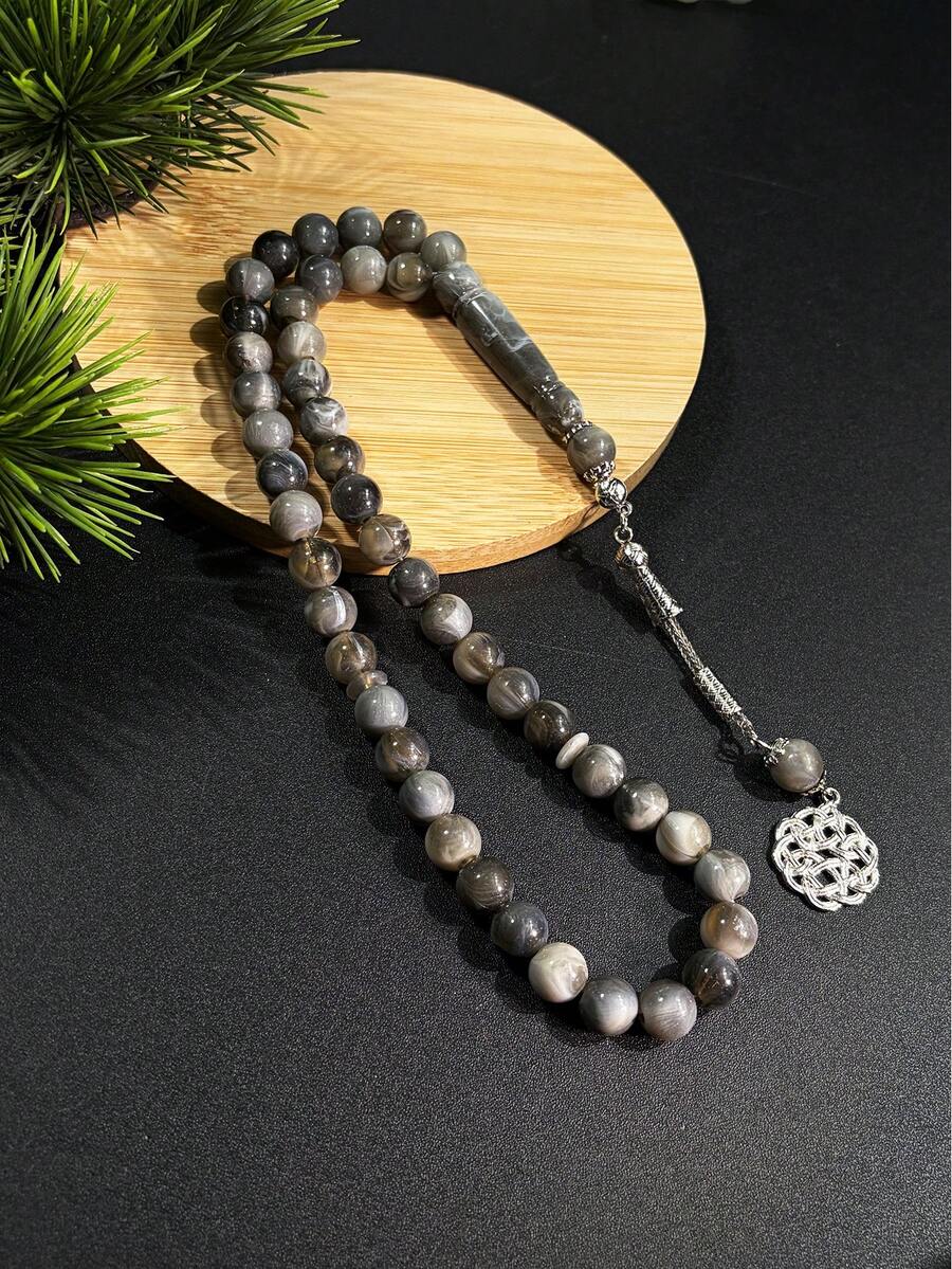 1 chuỗi hạt cầu nguyện Hồi giáo sang trọng, 45 hạt, món quà cao cấp cho lễ Eid Al-Adha. - Nhiều màu - Xem 1