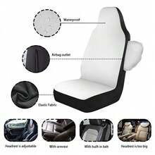 2pc Patchwork Floral Car Seat Covers, Cottagecore Car Accessories, Vintage Floral Car Decor, Cute Girly Car Interior Seat Covers  For Women, Car Interior Decor - 彩色 - 查看 9