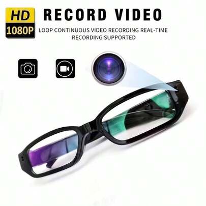 Kính thông minh có camera, quà tặng ngày Valentine, độ phân giải 1080P, kính thời trang, máy quay video kỹ thuật số, máy quay phim, bảo vệ mắt, camera thể thao DV, kính mắt thể thao ngoài trời, thích hợp cho du lịch, cắm trại và các hoạt động thể thao ngoài trời khác.