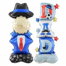 2PCS Standing Father's Day Balloon Decoration Set, Includes "Happy Father's Day" Celebration Balloon And "DAD" Letter Balloon, Suitable For Father's Day Party, Birthday, Family Gathering Decoration - Father's Day Suit + DAD - View 6