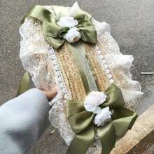 Lolita Floral Lace Bonnet Hat, BNT Style, Blending Of Chinese And Western Elements, Straw Hat - Flower Lace Hat - View 6
