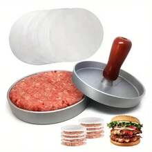 Hamburger Patty Press, Aluminum Alloy Non-Stick Coated Handle, Kitchen Utensil, Used For Pressing And Filling Patty Molds - Multicolor - View 2
