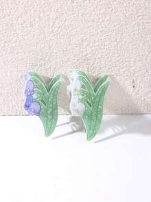 2 piezas de pinzas para el cabello con flores de tulipán frescas y dulces, pinza elegante para moño medio en la parte posterior de la cabeza, pinzas sin costuras para coleta para niñas, adecuadas para salidas, deportes, compras, fiestas, reuniones, cenas, vacaciones, actuaciones, té de la tarde, accesorios versátiles para el cabello, regalo ideal para el Día de San Valentín, Acción de Gracias, regreso a la escuela, cumpleaños, vacaciones - Multicolor - Ver 15