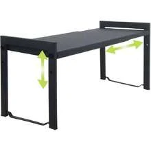 Expandable Cabinet Shelf 13.8~26 Inch(L), Stackable Kitchen Shelf Organizer, Countertop Storage Pantry Rack, Durable Metal Sink Rack (Black M), 44579758 - 軍綠色 - 查看 1