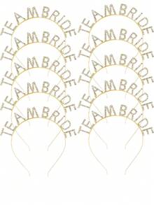 37/36/24/5/10/25件装 TeamBride 水晶发箍，闪亮单身派对发饰，水晶皇冠，新娘送礼会、婚礼庆典、伴娘的理想礼物 - 彩色 - 查看 19