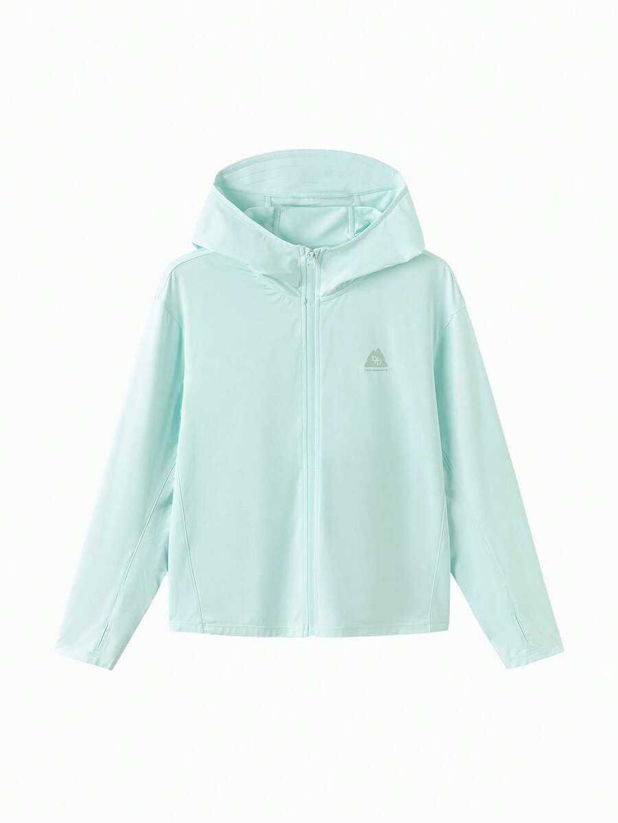 Balabala Áo khoác chống nắng mùa hè nhẹ cho trẻ em 2026, thoáng khí, chống tia UV, mềm mại, chống thấm nước, phong cách thường ngày ngoài trời. - hồng xanh - Xem 1