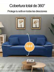 Funda de sofá de alta elasticidad en colores sólidos lavable a maquina facil de instalar suave al tacto y resistente a la suciedad adecuada para salas de estar dormitorios oficinas y otros espacios especialmente ideal para lugares con mascotas como gatos y perros disponible en varios tamaños - Café integral - Ver 3