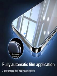 3 piezas Protector de pantalla de vidrio templado con privacidad compatible con Samsung Galaxy S26 Ultra/S25 Ultra/S24 Ultra/S26/S25/S24/S23/S22/S21/Plus/S20 FE/S23+/S22+/S21+, vidrio templado 9H+, desbloqueo de huella dactilar, anti-arañazos, cobertura completa - Negro - Ver 2