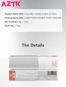 AZTK 双头唇彩，持久哑光唇膏，不粘腻，亮泽妆效 GS201 - GS201 - 查看 8
