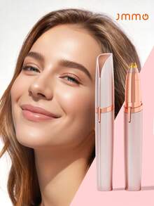 JMMO 電動修眉器，女士臉部除毛器，修眉器，臉部除毛器，電動修眉除毛器，女士毛髮修剪器，臉部剃刀，除毛，無痛除毛，可充電除毛器 - 彩色 - 查看 1
