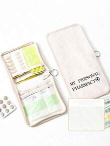 Portable Mini Medicine Bag, Multiple Style First Aid Pouch With Funny Medical Quotes, Compact Travel Pill Organizer For Medications & Bandages, Ideal For Travel, Daily Use & Emergencies, Suitable For Adults, Students & Pet Owners, Perfect For Easter, Travel Gifting & Emergency Prep, Versatile As Medical Bag, Pill Case & First Aid Kit - Multicolor - View 5