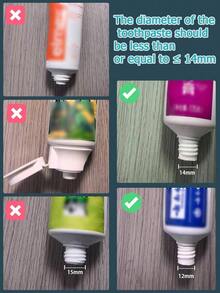 MENGNI 1pc Wall Mounted Automatic Toothpaste Dispenser With Toothbrush Holder Bathroom Accessories Set Home Bathroom Decor Fall Decor Back To School - 灰色的 - 查看 6