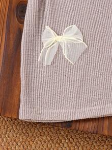 1件装 女童舒适休闲吊带连衣裙，轻薄夏季款 - 米色 - 查看 6