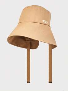 1pc Women's Solid Color Bucket Hat, Outdoor Beach Camping Sun Protection, Foldable, Fashionable Versatile, Soft Comfortable Breathable, Suitable For Beach, Camping, Hiking, Cycling, Travel, Outdoor, Street, Date, Trekking And Various Occasions,Summer - A - View 6