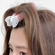 1pc Women's Hair Clip For Volume & Lift At Roots,Summer,Holiday,Travel - Pink - View 3