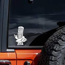 Hình dán nhân vật lướt sóng ngộ nghĩnh, decal phong cách Hawaii cho xe hơi, xe máy, phụ kiện ngoại thất, decal chống thấm nước. - Nhãn dán trang trí - Xem 7