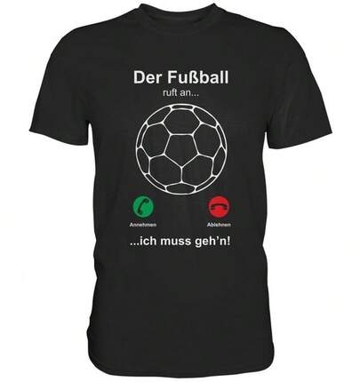 Fußball Ruft An Lustiges Fußballspieler T-Shirt Is Suitable For Everyday Casual Wear, Comfortable Short-Sleeved Shirt, Suitable For All Seasons, Machine Washable, Men's Clothing, Men's Patterned T-Shirt, Women's Patterned T-Shirt, Men's Apparel, Patterned T-Shirt, Cool T-Shirt, Men, Men's Clothing, Fun Shirt, Summer Top, Summer, Vacation Outfit, 100% Cotton Black T Shirt, Unisex.