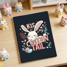 "Nhật ký chú thỏ Phục Sinh dễ thương 'Kiss My Cotton Tail'" - màu đen - Xem 2