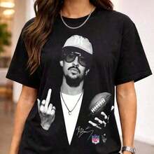 Summer Tops2026Valentine Outfits For WomenWomen's And Men's Bunny Football Bad Benito Shirt, Bunny Bowl 2026 Halftime Show, Puerto Rico  Bowl TShirt, Retro Concert Graphic Top, Gift TeeLoose And Comfortablebenito Bowl Topssummer Clothes - Đen 3 - Xem 5