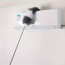 Extendable Telescopic Microfiber Duster Flexible Bendable Head Washable Reusable Hand Cleaning Tool For High Ceiling Fan Furniture Cobweb Car Interior Household Cleaning - Multicolor - View 9