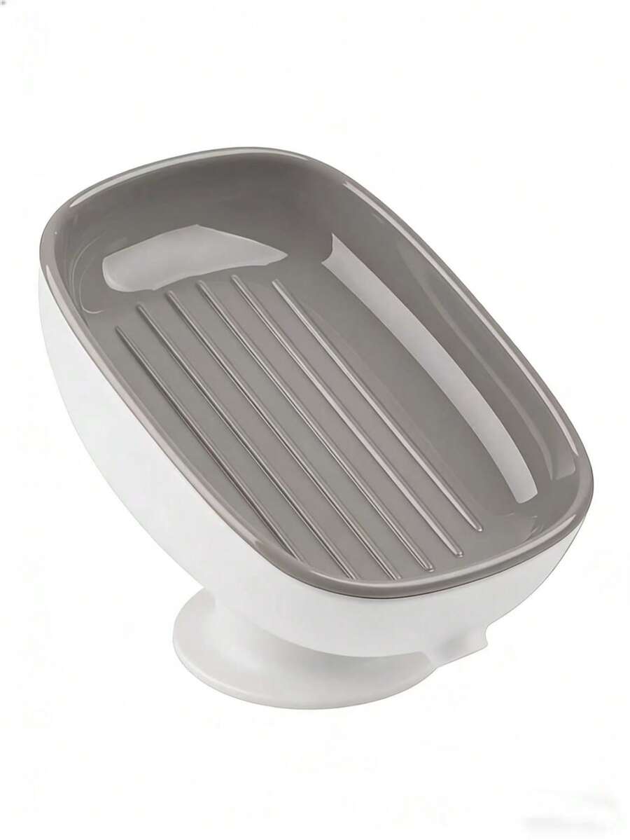 可爱章鱼吸盘皂碟，带排水孔，无需钻孔，防滑皂托 - 綠皂盒 - 查看 1