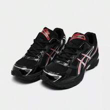 ASICS Gel 1130 Abrasion Resistant Rebound Breathable Support Low Top Kids' Running Shoes Black Silver Teenagers 1204A169-001 | Cushioned Performance, Lightweight Comfort - 紅色 - 查看 2