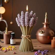 Lavender Candle Making Mold - Elegant Silicone Mold For DIY Candles, Epoxy Resin, Plaster & Clay, Reusable Floral Craft Mold With Easy Release Design - Mold 83 - View 10