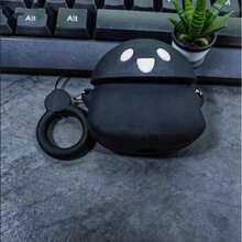 1-10个装 AiPod 4 保护套 可爱鬼影世代硅胶保护套，全包覆，防摔蓝牙耳机软壳 - 彩色 - 查看 5