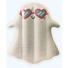 Lets Go! Summerween - Tubo inflable para balsa de verano fantasma fantasmal con anteojos de sol 49 x 37 x 8.7 pulgadas - Blanco - Ver 1