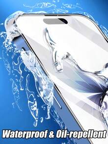 Bộ 2 miếng dán màn hình cường lực độ phân giải cao, phủ mịn 4 mặt, chất liệu cứng cáp, chống va đập và trầy xước, chống bám vân tay, chống nước và dầu, tương thích với tất cả các dòng X/XR/11/12/13/14/15/16/16 Plus/16 Pro/16 Pro Max/16e/17/17 Air/17 Pro/17 Pro Max/17e - Trong sáng - Xem 6