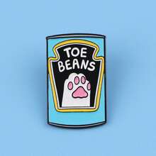 可爱珐琅胸针翻领别针徽章背包女士胸针锌合金服装礼品珠宝时尚配饰 - 黑色 - 查看 5