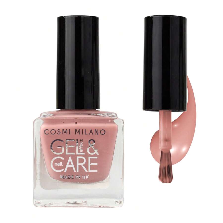 COSMI MILANO Made In The UK, One Piece 8ml Effect Nail Polish With A Moisturizing And Nourishing Treatment For Nails And A Professional Salon-Quality Glossy Finish. With A Long-Lasting, Quick-Drying, Glass-Like Effect For Elegant And Professional Nail - BLUSH 214 - 查看 1
