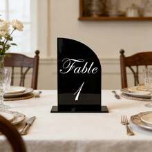 OUTANA Acrylic Detachable Table Number Plate, Minimalist Design, Suitable For Business Hotels, Birthday Parties, Restaurants, Meetings, Weddings, Exhibitions, Table Identification - BJ3063 - View 7