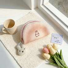 MIFFY 1 hộp bút hình thỏ, túi đựng văn phòng phẩm dễ thương kiểu Kawaii hình ổ bánh mì, với vẻ đáng yêu của chú thỏ, túi đựng mỹ phẩm mềm mại và bông xốp, đồ dùng học tập hoàn hảo, quà tặng sinh nhật và quà Giáng sinh cho người hâm mộ. - Nhiều màu - Xem 2