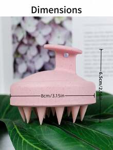 Bàn chải gội đầu silicon màu hồng 8cm x 6.5cm, lược massage da đầu mềm mại, dụng cụ chăm sóc cơ thể, dụng cụ tắm, dụng cụ gội đầu tại salon tóc, bàn chải tóc, dụng cụ tạo kiểu tóc, lược gội đầu, dụng cụ chăm sóc khi tắm, đồ dùng cần thiết cho năm học mới, du lịch nghỉ dưỡng, phụ kiện tóc dành cho nữ. - Nhiều màu - Xem 6