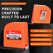 3 Meters/10ft Stainless Steel Retractable Tape Measure, Waterproof And Rust-Proof, Precise Ruler For Home Use, Stone Material, High Accuracy - Stainless Steel Ruler - View 1