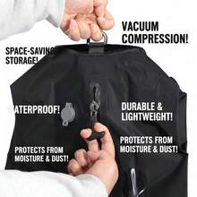 Túi nén chân không du lịch ngoài trời nhẹ, tái sử dụng, dung tích 29L/16L, có khóa kéo và van một chiều. - A - Xem 3