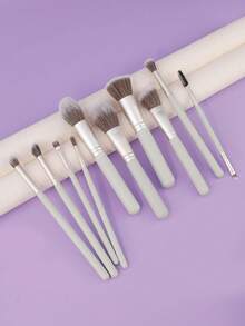 New 10pcs Makeup Brush Set Including Concealer Brush, Blush Brush, Powder Brush, Eyeshadow Brush, Highlighter Brush, Foundation Brush And Other Makeup Tools - Multicolor - View 8
