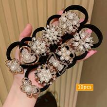 Bộ 10 băng đô. Băng đô giả đá lấp lánh, chất liệu dệt kim co giãn dễ thương, kiểu dáng tối giản thanh lịch, phù hợp cho nữ giới. - 10 CÁI - Xem 4