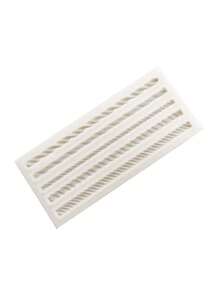 1 Khuôn Silicon Dây, Khuôn Làm Bánh Fondant Macrame Khuôn Trang Trí Bánh Tua Rua Lá Hình Dạng Boho Khuôn Sô Cô La Kẹo Dẻo Cho Bánh Cupcake Đất Sét Trang Trí Bánh Quy Đường Bánh Kẹo Nướng - Màu Xám nhạt - Xem 7