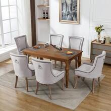 Dining Chairs - Gray + Velvet(3) - View 3