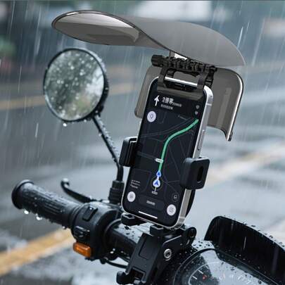 1 chiếc tấm che nắng điện thoại xe đạp có thể điều chỉnh, chống tia UV và chống chói, kẹp giữ điện thoại di động, tương thích với tất cả các loại điện thoại thông minh, thích hợp cho việc định vị bằng xe đạp ngoài trời, giao hàng thực phẩm, xe máy, xe đạp điện, xe đạp, phụ kiện định vị xe đạp ngoài trời, tấm che nắng điện thoại xe đạp/xe máy có thể gập lại, thích hợp cho mọi mùa, phụ kiện xe đạp, món quà lý tưởng cho người đam mê xe đạp.